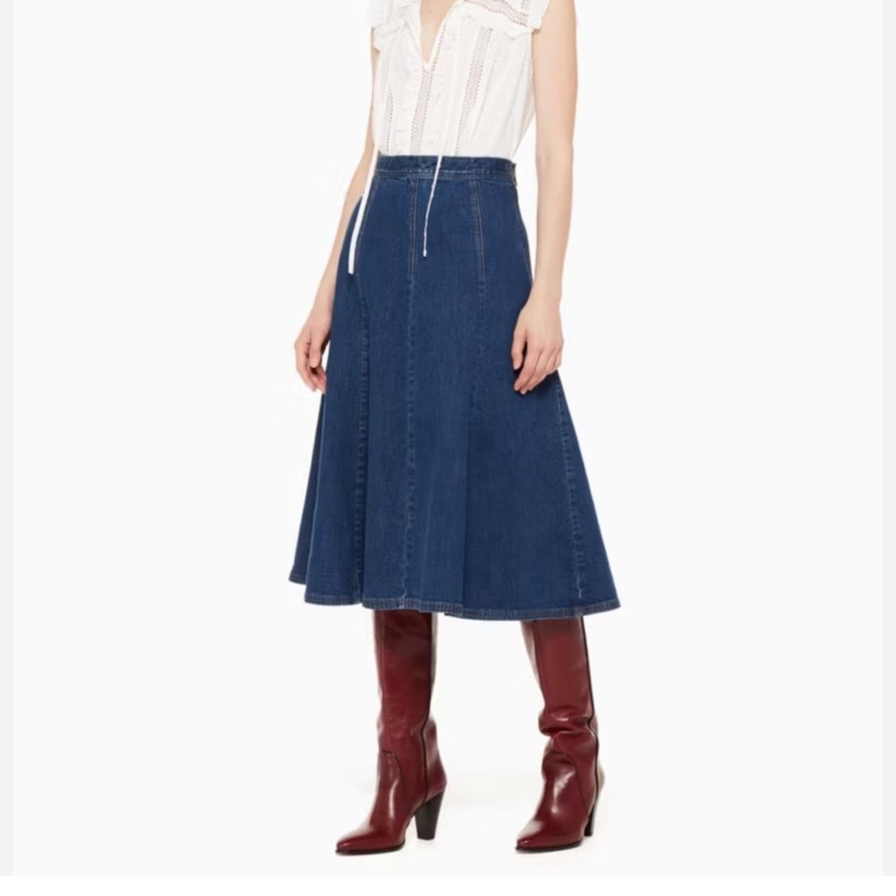 kate spade Blue Midi Skirt